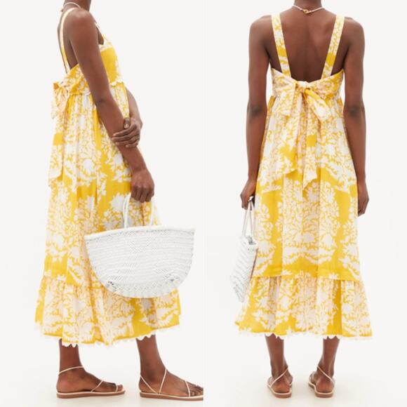 Juliet Dunn Palladio Bow Midi Dress - Picture 1 of 6